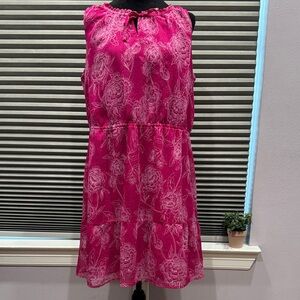 Merona Fuchsia Floral Mini Dress